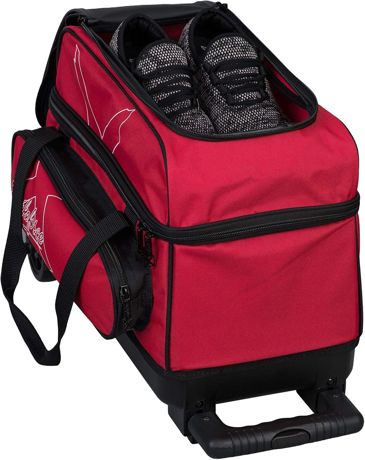 Hybrid X Double Roller Bowling Bag - Holds Two Balls, Shoes, Cleaners & Accessories - Multiple Colors